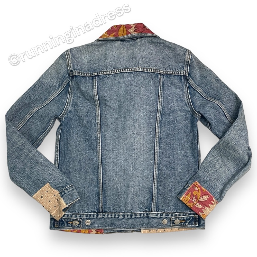 Sample Levi's Patchwork Denim Trucker Jacket In B… - image 3